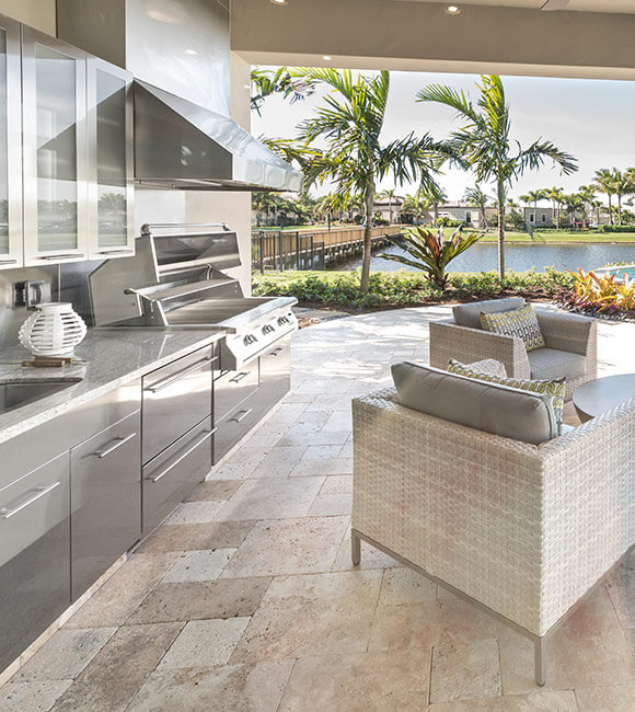 outdoor kitchen
